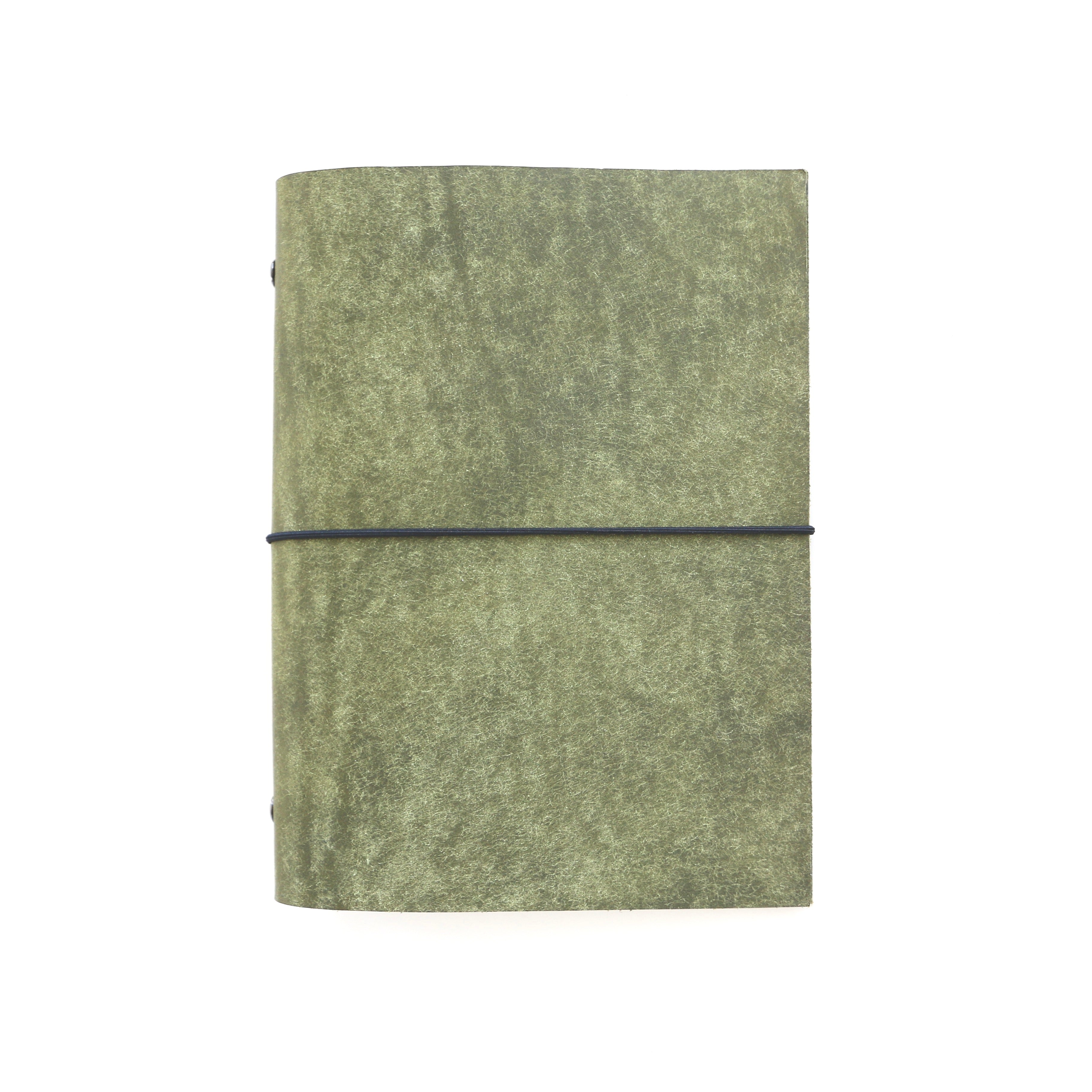 Green journal on a white background