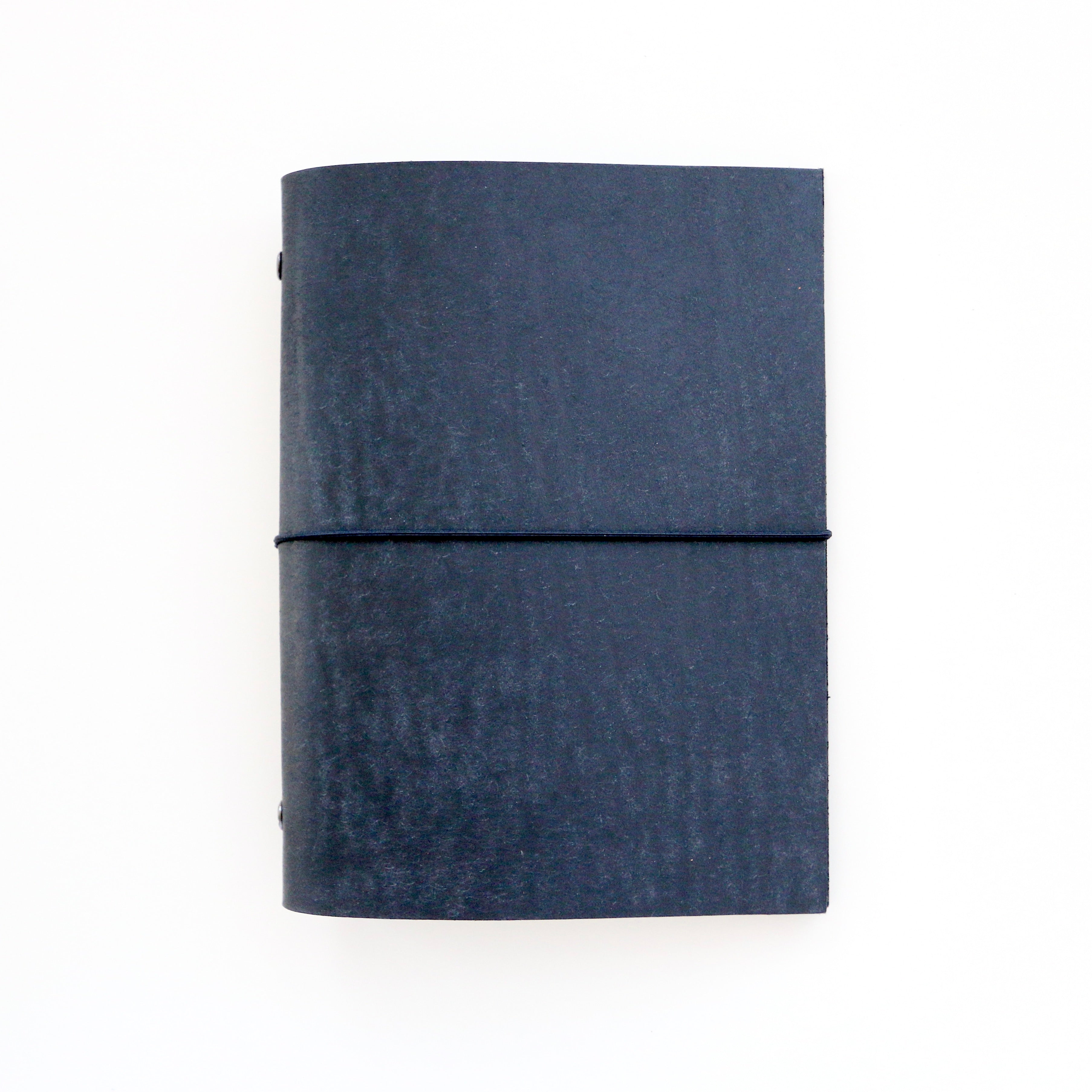 Black journal on a white background
