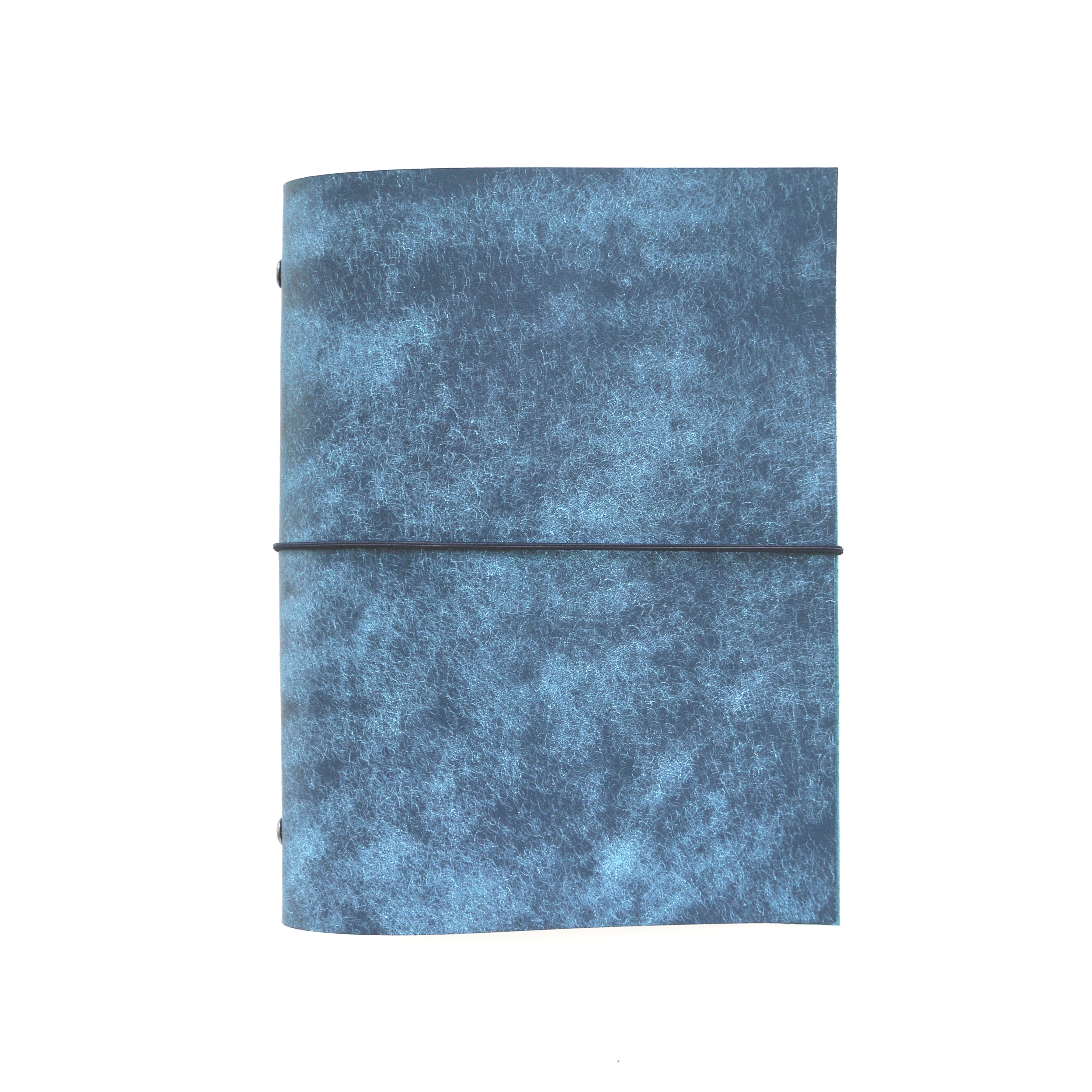 Sapphire blue  journal on a white background