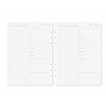 Two planner pages with daily schedule layout on a white background