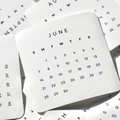 Calendar pages showing June on a white background